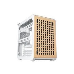 Cooler Master Qube 500 FLATPACK Trn - Expansive ATX Case in Green, Pink & White - Stylish Design, No Power Supply Required!